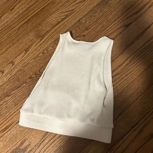 White zara tank